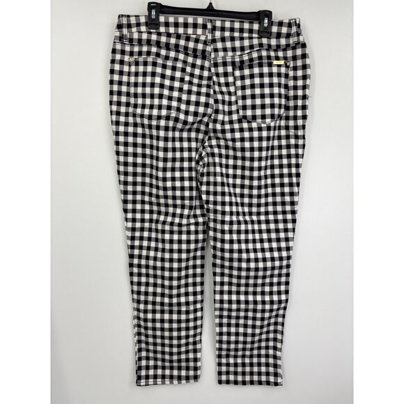 Chico's So Slimming Girlfriend Slim Ankle Pant Black White Sz 3 Regular (16) XL - Picture 3 of 5